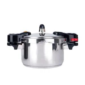 모닝컴 스테인레스 3중바닥 압력솥 2.2L 4인용/인덕션가능 압력밥솥
