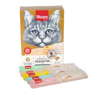 완피 크리미 퓨레 고양이츄르 간식 25P 8종 혼합팩 대용량