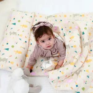 베베로시 [프리미엄] 순면+풍기인견 사계절용 양면 어린이집 아기 낮잠이불 일체형