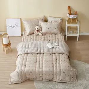 [르헤브] 큐티베어 소프트 마이크로 사계절이불 베개세트 싱글 SS