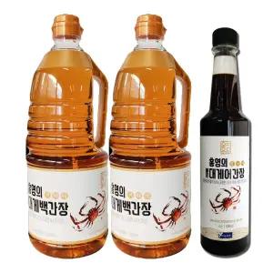 홍영의 간장 붉은대게 백간장1.5Lx2+붉은대게 어간장500ml