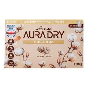 아우라 드라이시트 마일드포패밀리 120매, 1개