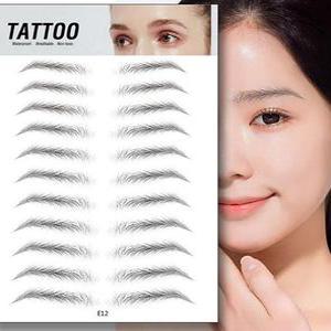 문신 스티커 눈썹스텐실 붙이는 눈썹 타투 헤나 비상