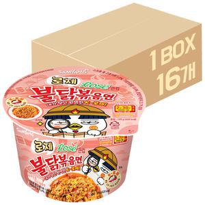 삼양 큰컵 로제 불닭 볶음면 105g x 16개 / 컵라면 라면