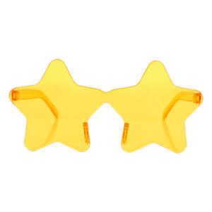 틴트 별 안경 (옐로우) 파티 투명