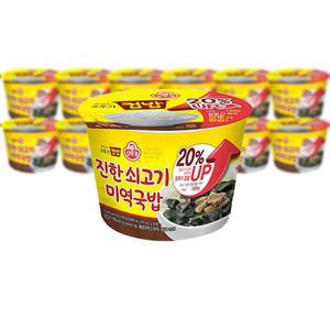 오뚜기 컵밥 진한 쇠고기 미역국밥 314g 12개