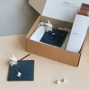 [텐바이텐]토끼인센스스틱홀더(사각) + 스틱12세트(120개) + 선물포장