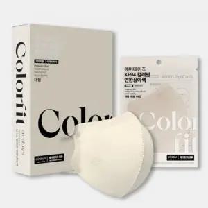 [에어데이즈 컬러핏] KF94 새부리형 마스크 대형 100매 (9종)
