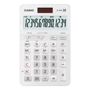 카시오 계산기 JS-40B-WE 화이트 세무사 회계사 14단