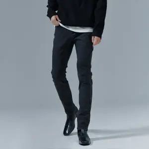 [체이스컬트][본사]남성 기모 블랙 워싱 히든밴딩 슬림 데님 팬츠-CFZK2302C03