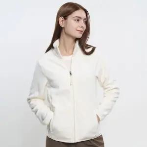 윈터블러썸 여성 겨울 융털 기모 안감 플리스 집업 자켓 빅사이즈 보아털 후리스 점퍼 W4WJ11)