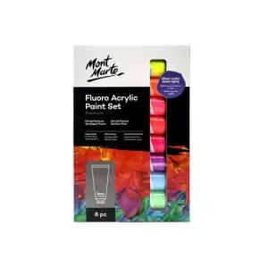 몽마르트 형광 아크릴물감 36ML 8세트