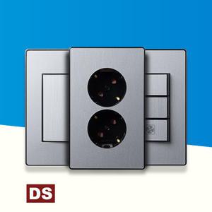 디에스이엘씨 D4 실버 블랙 스위치 콘센트 1구 2구 3구 4구 동서 DOSEL 커버