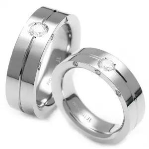 T-259 DIA CO 다이아몬드 티타늄 커플링 반지 이니셜무료 무료배송 맞춤제작 평생AS