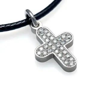 TSP-034 티타늄 십자가 펜던트 목걸이 무료배송 평생AS