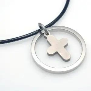 TP-033 티타늄 십자가 펜던트 목걸이 무료배송 평생AS