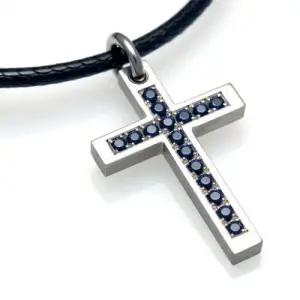 TSP-7030 티타늄 십자가 펜던트 목걸이 무료배송 평생AS