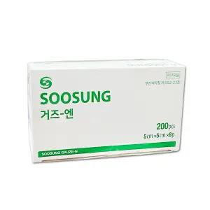 수성 거즈엔 5cmx5cmx8p 200개/1통 수술 소독 드레싱 의료용