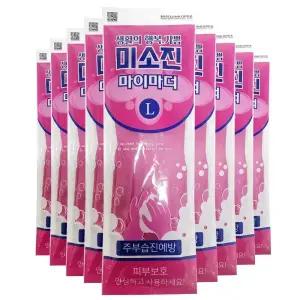 미소진 마이마더 고무장갑 L 사이즈 10매입