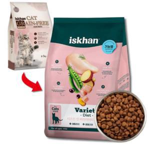 이즈칸 고양이사료 캣 그레인프리 중성화체중관리 5kg 1개