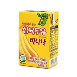 삼육두유 바나나 140ml X 24팩 두유 삼육 음료 초코 과일