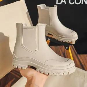 [오노마] ONM 기모 여성 레인부츠 첼시 털 장화 방한화 여성 부츠 (S11575214)