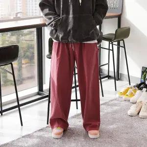 [우기브로]WSN 남자 피그먼트 백 포켓 워크 밴딩팬츠