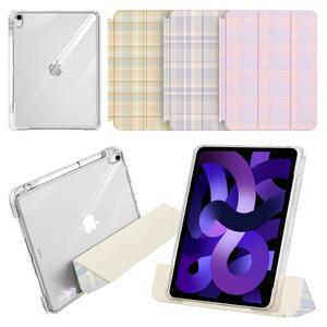[태블리스]아이패드에어4 5 6 7세대 11 (M2/M3) 세로거치 분리형 체크 슬라이드 투명 커버 케이스 ID-87
