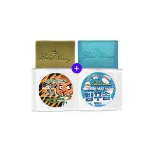 [라벨영]호랑이비누100g 1개 빵꾸솝100g 1개/세안비누 세트 피부결점케어