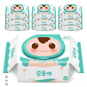 순둥이 물티슈 오리지널 엘그린 아기물티슈 캡형 50평량 100매 40팩
