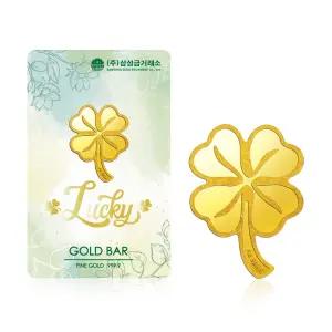 [ 신상] 행운의 굿럭템 네잎클로버 골드바 1.875g