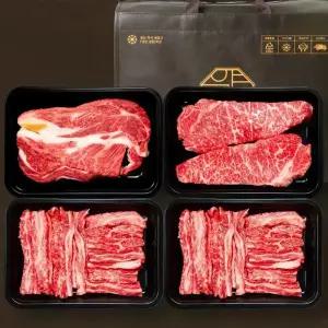 1++등급 프리미엄 등심 A 1kg 구이용 투뿔 한우선물세트 설날 명절 한우 등심 채끝살 갈비살 마장동 소고기 세트 명품 정육 모둠 부모님 감사 단체 기업 생신 선물추천 국내산