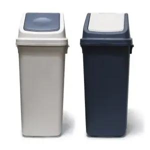 유진 에이스 사각휴지통 종량제 30L, 40L, 50L, 75L 쓰레기통 업소용 스윙