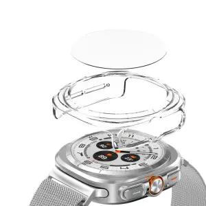 갤럭시워치7 울트라 풀커버 하드 케이스 47 강화유리 보호 1개+1개