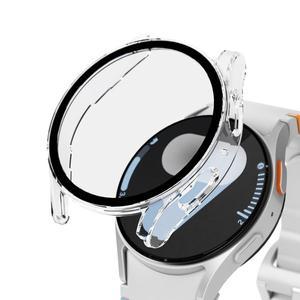 [아이엠듀] 갤럭시워치7 케이스 40mm 강화유리 풀커버 하이브리드 투명 케이스