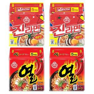 오뚜기 열라면 10봉 +진라면 매운맛 10봉 (총20봉)