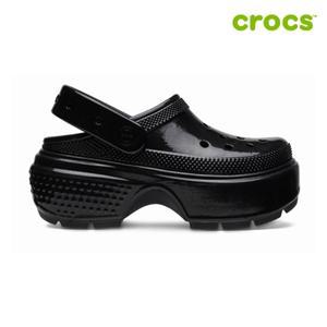 [크록스 정품] 스톰프 하이 샤인 클로그 공용샌들 209568-001