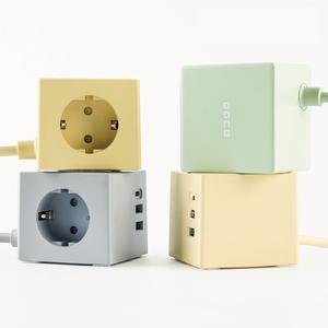 [보코]USB 미니 큐브 멀티탭 C타입 초고속충전 PD30W 여행용 디자인 1구 1.5M