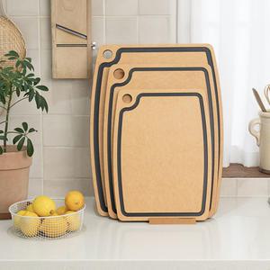 오리지니크 원목 압축 홈도마 3종세트/가볍고 튼튼한 항균 도마