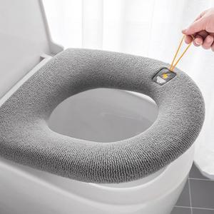 두꺼운 니트 겨울 보온 욕실 변기 위생 시트 커버