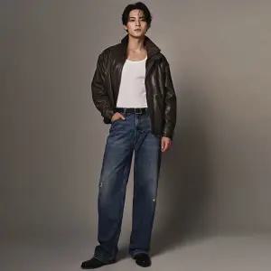 [CK진] 남성 배기핏 다크블루 CK 데님(4RB921G)