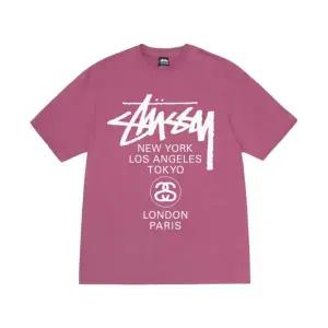 [정품아닐시3배보상] 스투시 월드투어 티셔츠 베리 2024 Stussy World Tour T-Shirt Berry 2024