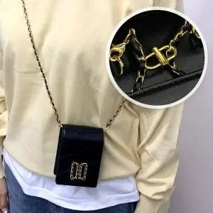 고품질 조절 가방끈 체인쇼트너 골드 핸드백 (WFGTGPY)