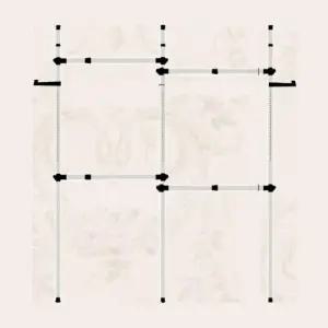 행거용품 공간활용 행거4단 옷걸이행거 스탠드옷걸이 (WFGTMS2)