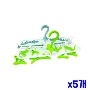 빨래집게형 건조대 x5개 튼튼한 접이식건조대 12P 빨 (WFGTNN0)