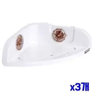 욕실 흡착형 x3개 코너선반 수납장 욕실다용도선반 (WFGTO4C)