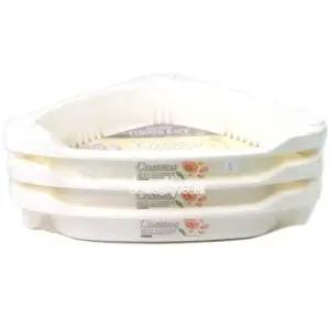 욕실정리대 물빠짐 코너선반 욕실코너선반 화이트 3단 (WFGTO44)