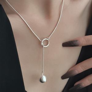 시르딘 포인트 여성 실버 목걸이