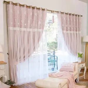 지나송 샤를 웨딩스타일 암막커튼 대형