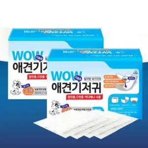 강아지 위생 속기저귀 일자형x2 애견용품 30매 배변 (WFH60BU)